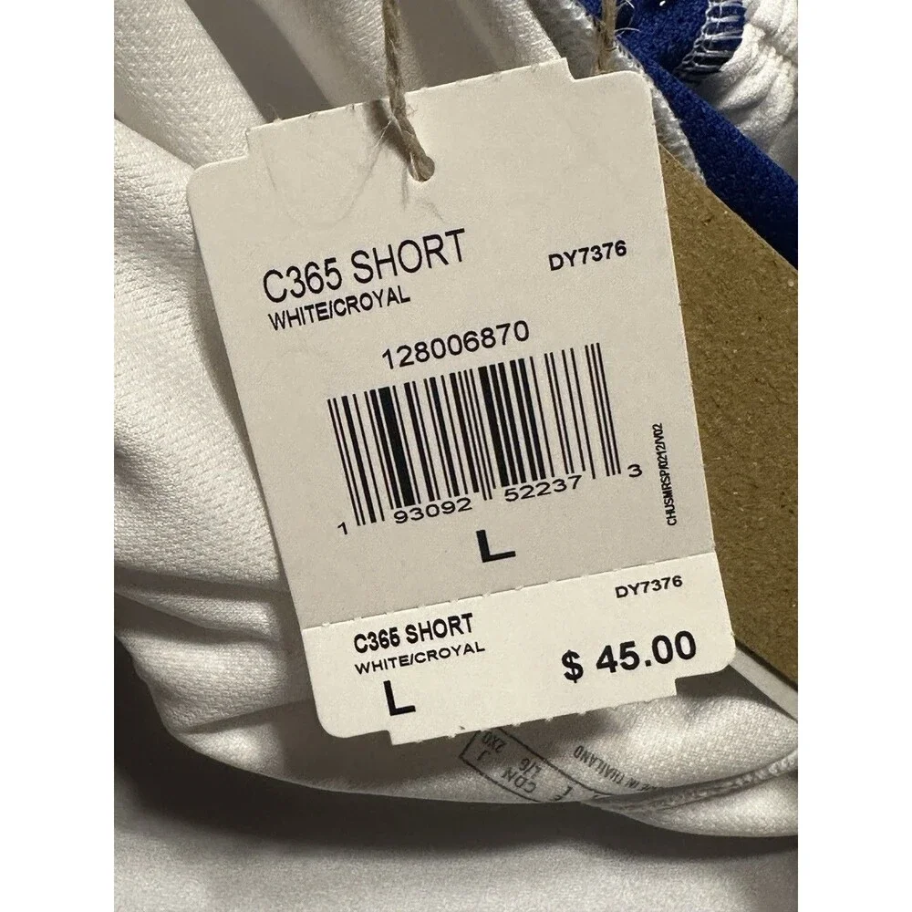 adidas C365 Basketball Shorts Mens Large Blue White Athletic Gym NWT DY7376 New